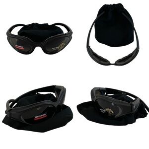 Black Sports Shatter Proof Polycarbonate Foam Lined Anti-Fog Len UV400 Glasses